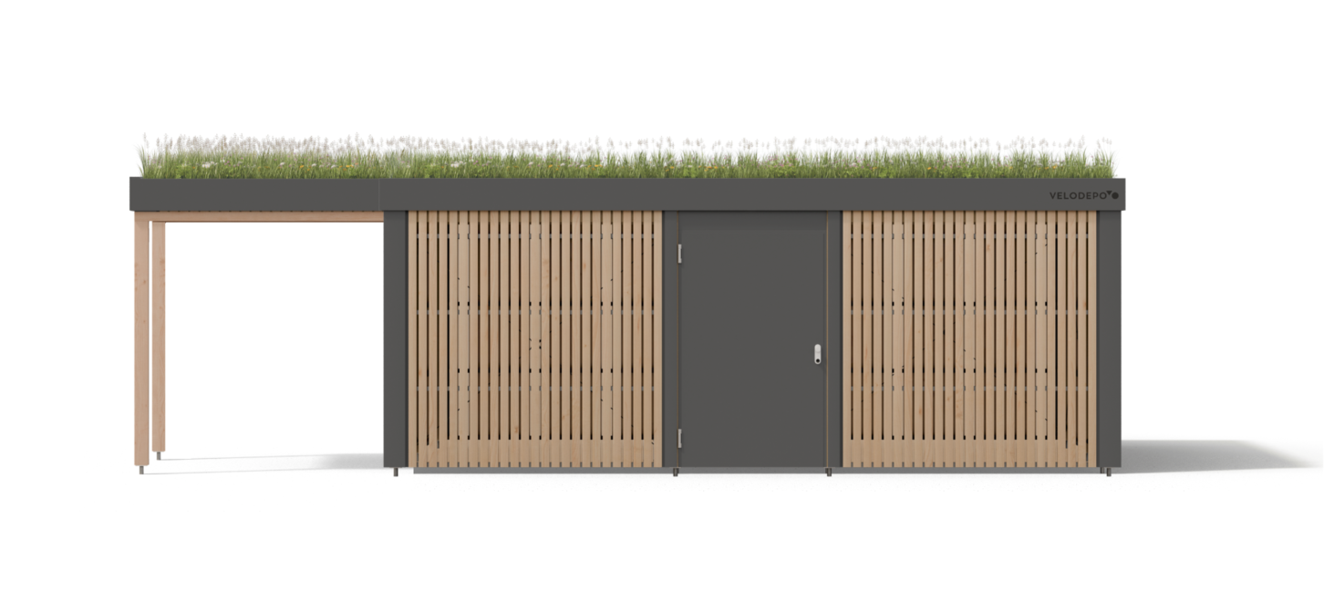VELODEPO MOBILITY HUB 44, ANSICHT HOLZ