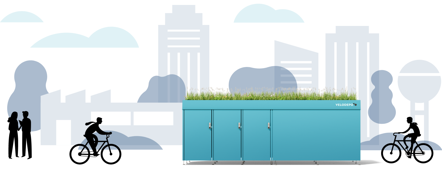 Fahrraggaragen für Unternehmen